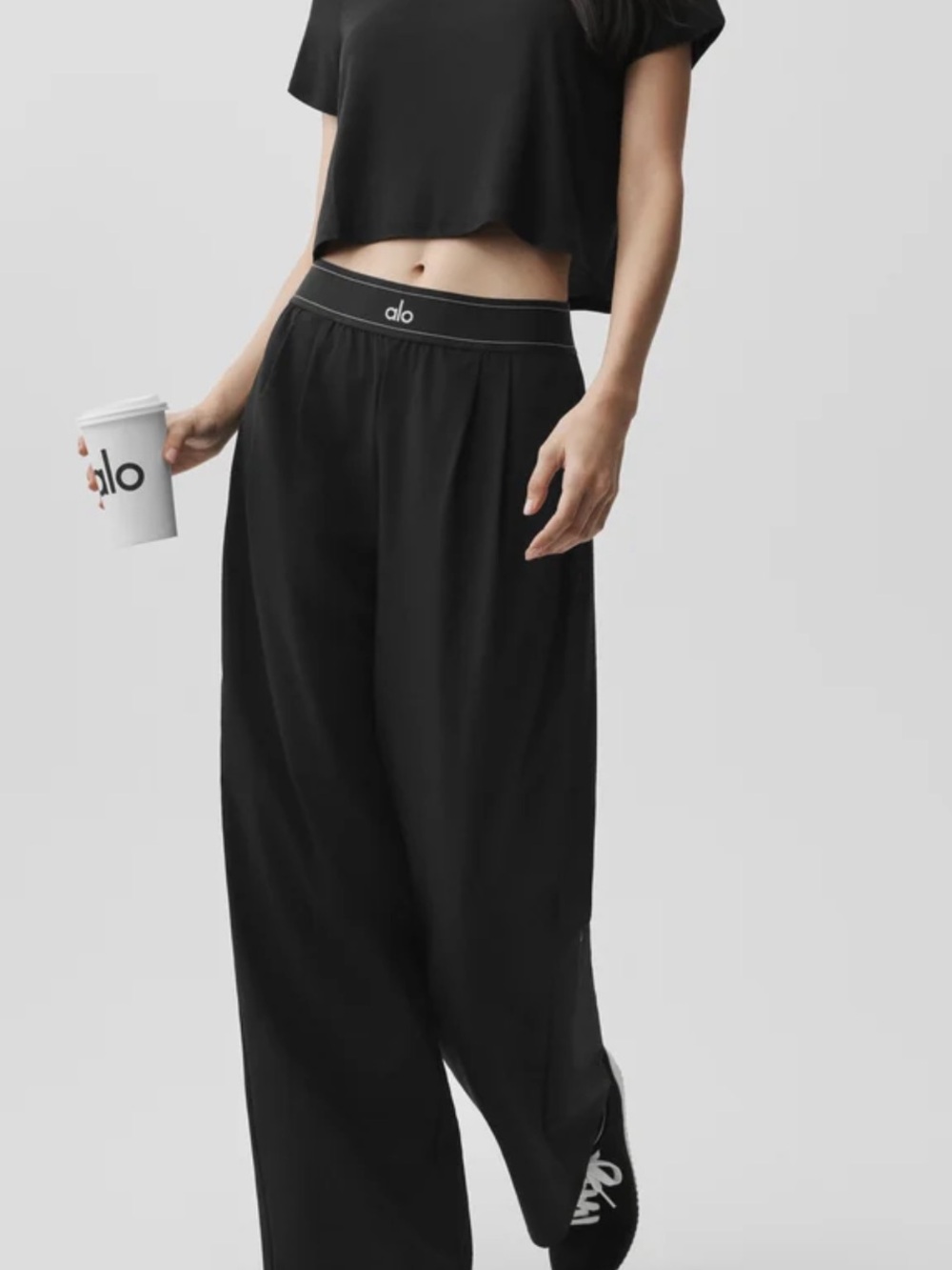 ALO SUIT UP TROUSER REGULAR BLACK - M